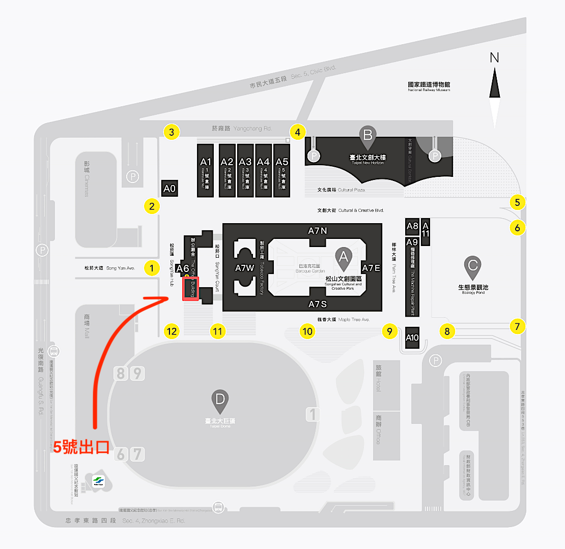 創意空間地理位置地圖